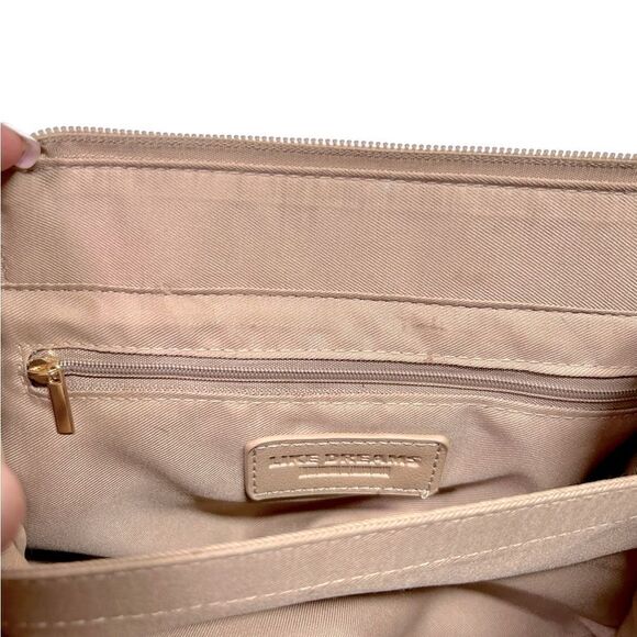 Like Dreams Blush Pink Crossbody Purse Removable Strap Big Bow Pockets Organize - Picture 12 of 14